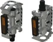 ALUMINIUM BICYCLE PEDALS 1/2" SPINDLE PAIR E-BIKE