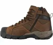 CAT workBOOTS caterpillar Argon steeltoe DarkBrown/Black P717394 ZIP SIDER +FREE