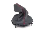 NEW GENUINE MINI R50 JCW GP MANUAL SHIFTER BOOT LEATHER BLACK RED 51166966468 (for: Mini)