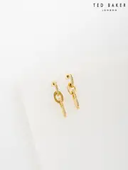 Ted Baker Gold Tone Shirina: Crystal Shimmer Drop Earrings (W86673) | $122