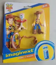 NEW DISNEY PIXAR IMAGINEXT TOY STORY 4 FORKY & WOODY ACTION FIGURES! G43