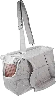 BELLIFFY Portable Pet Pouch for Cats and Dogs Lightweight Handheld Carrier with Breathable Mesh Design for Comfortable Travel for Pets Grey