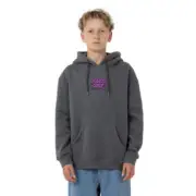 Santa Cruz Decay Hand Oversized Youth Hoody Grey Marle