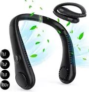 Portable Neck Fan, 360°Cooling Personal Fan, Hands Free Bladeless Fan