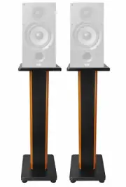 Pair 28" 2-Tone Speaker Stands For ELAC Debut 2.0 B6.2 Bookshelf Speakers