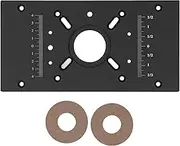 Router Table Insert Plate, DIY Lift System, Router Flip Plate, Aluminum Alloy Lift System Base Board, Milling Trimming Machine Insert Plate for Woodworking (ZoeyilanySHW3fM-12)