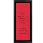 Fight Club "8th Rule" Framed Promo Daybill Poster
