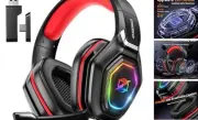 Wireless Gaming Headset with Flip Microphone