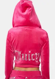 [JUICY COUTURE] Free Love OG Bling Hoodie