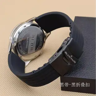全新 22 毫米矽膠錶帶適用於 Blancpain X S-watch 五十 五海洋系列潛水時尚男士女士替換手鍊