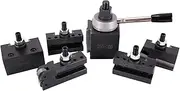 TINVHY AXA Piston Type Quick Change Tool Post Set 250-100, Tool Post for Mini Lathe Swing 6-12 CNC Lathe Tool Holder