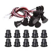 Magnetic Reed Switch, 10 Pack NO NC Door Sensor Window Contact Switch, Brown