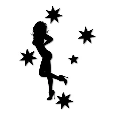 Australian Babe Southern Cross Sticker Aussie Car Flag 4x4 Funny Ute #5680E