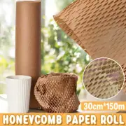 Honeycomb Kraft Paper Roll Cushioning Wrap for Packaging Shockproof Material AU