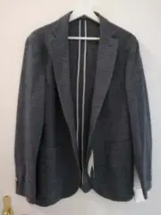 Tommy Hilfiger Jacke Anzug Herren 100% Baumwolle Grau 46