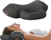 Callixethera Pillow Massage Neck Hump, 3-in-1 New Heated Massage Neck Pillow, Memory Foam Pillows (Black)