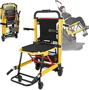 Electric Wheelchair Stair Lift- Foldable, Climbing Capacity: 50 Layers (one Charge), Load Capacity 353 Lbs, Intelligent Operation Panel, for Families,Firefighters, Ambulances