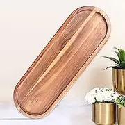Wooden Vanity Bathroom Trays, Farmhouse Wood Perfume Tray Home Rustic Decor Plate, Kitchen Counter Top Storage, Organizer Tray for Soap Bottle