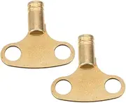 PENIKOKO 2pcs Copper Bleeding Radiator Key Tool for Easy Air Bleeding of Rv Heating Vents Heater Bleed Keys for Quick Installation and Broad Compatibility with Radiator Parts