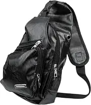 [TINEASUR] Men's Usb Chest Bag Portable Crossbody Sling Bag Phone Pouch Sturdy and Breathable for Travel