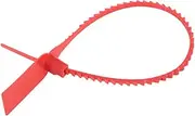 100Pcs Plastic Disposable Zip Ties Self locking Tie Suitcase Shoes Bag Label Tag (Rosso)