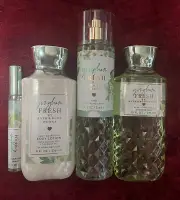 Bath & Body Works 4 PC SET GINGHAM Fresh Mist, Lotion, Shower Gel, & Spray
