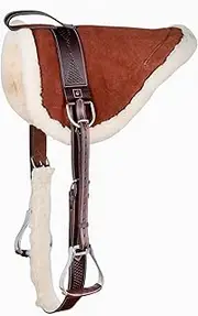 Acerugs New Western English Horse Riding Bareback PAD Premium TREELESS Saddle Leather Stirrups Comfy Horse Saddle TACK
