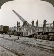 Inch railway gun which pulverised the Hindenburg Line WWI France 1- Old Photo