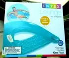1ct BLUE Sit N Float INFLATABLE Pool LOUNGE 60" X 39" 2 handles 2 cup holders