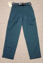 Vintage Nwt 90s Boys Bugle Boy Dress Pants Size 14 Slim With Belt