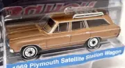 Greenlight 1/64 - Plymouth Satellite Station Wagon 1969 Brady Bunch Model Car