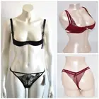 Lisca Lift Bra Set With Thong Crotchless Model Allure 10192/12202 Rrp
