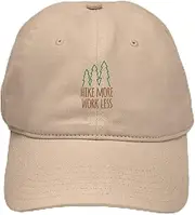 [CafePress] Hike More Work Less Cap Adjustable Baseball Cap