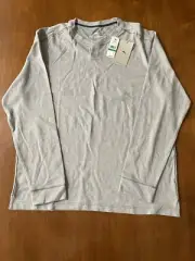 NWT Men's Tommy Bahama Albany Abaco Long-Sleeve Henley Gray Heather XL