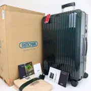 RIMOWA TOPAS Titanium 98L XL TSA Lock 4-Wheel Gold Aluminum Suitcase Carry Bag