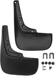 FROSCH EXP.NLF.15.28.E18 Car Rubber Mudflaps Rear Fiat Ducato, 2012-2014, 2014-van. 2 pcs with Fastener & Mounting Screws, Black