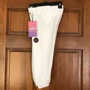 RIP IT Girls 4 Way Stretch Breathable White Softball Pants Classic NWT Size L