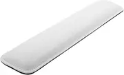 uxcell® 37cmx8cmx2cm PU Leather PC 87-Keys Hand Palm Support Pad Keyboard Wrist Rest White