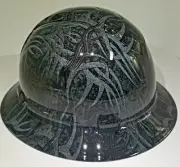 NEW FULL BRIM Hard Hat custom hydro dipped GOLDBERG TRIBAL JACK HAMMER TATTOO