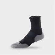 Lightfeet Evo Trail Unisex Half Crew Socks - Black - L