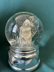 Danbury Falls Water Globe Mother Glitter Globe Plays Mozart’s Lullaby Music Box