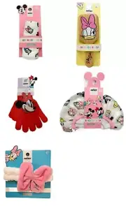 Mickey Mouse Paddle Brush, Hair Turban ,Exfoliating Glove, Shower Cap & Headband