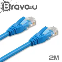在飛比找博客來優惠-Bravo-u Cat6超高速傳輸網路線(2米)
