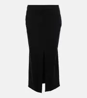 [Isabel Marant] Isabel Marant Dixina linen-blend midi skirt AU 16 black