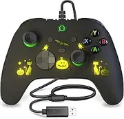 conwin Gaming Controller PC, Wired Controller for PC 10 and Steam Gaming Platforms, PC Game Controller Joystick with Dual-Vibration, Turbo, Programmable, RGB LED Light and 3.5mm Stereos