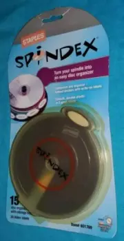 Staples Spindex Disc Organizer with Storage Box #651769 NEW SEALED FREE SHIPPING