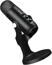 Vaguelly 1pc USB Conference Microphone with Holder Compact Design for Desktop Use Sound for Meetings and Gaming Noise Reduction for Enhanced Recording Durable Mic Compatible with Laptops