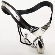 dnofowl SM Chastity Belt Penis Cage Man Chastity Cage Men Chastity Belt For Men With Butt Plug Breathable Penis Cage Chastity Cage Cock Cage SM Bondage Sex Toys For Men(140cm-150cm)