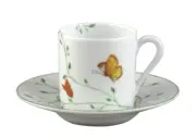 Raynaud Histoire Naturelle Wing Song Coffee Cup & Saucer Set of 2