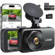 4K Dash Cam Front and Rear Camera, 5G WiFi, APP, G-Sensor, Loop Recording, Pa...